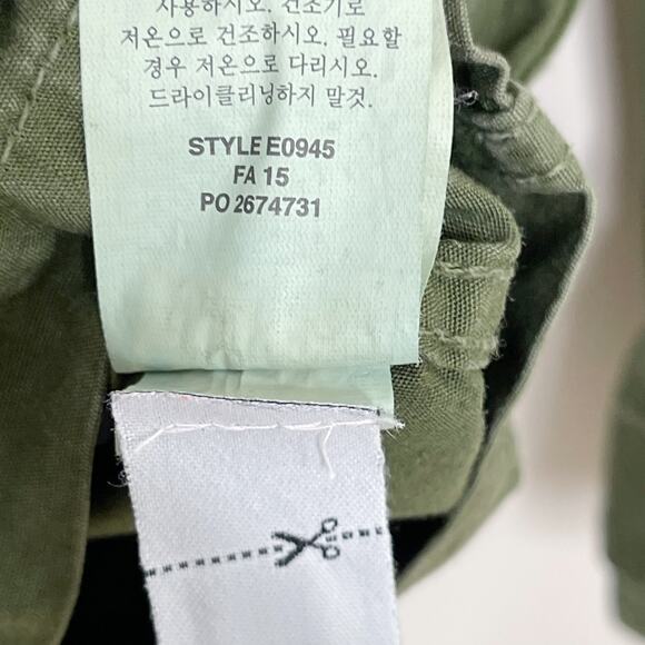 J Crew Womens XXSmall 2XS Field Mechanic Jacket Hillside Green Cotton Utility - Picture 9 of 12